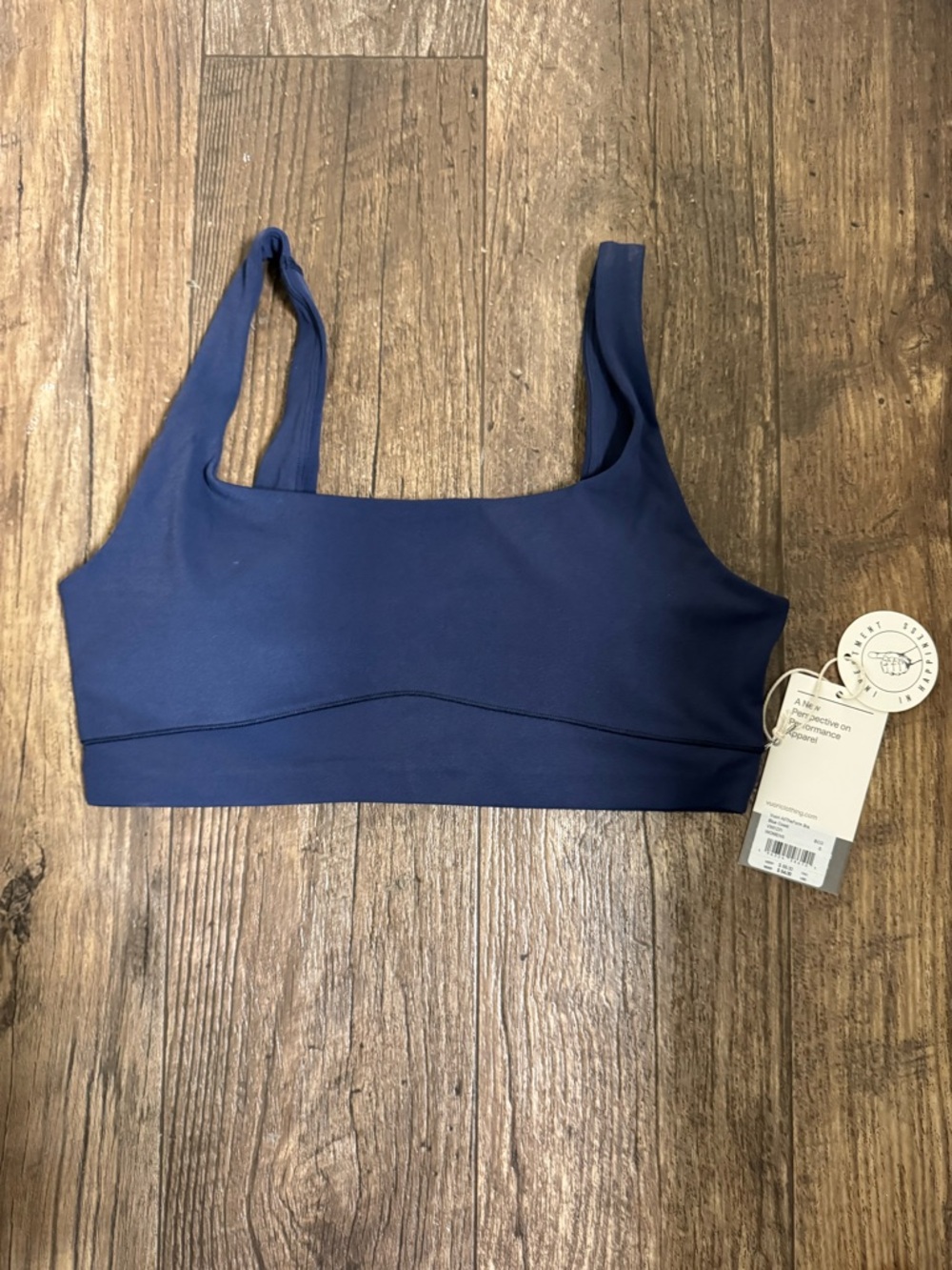 NWT Vuori All the Form Bra. Small. Blue Coast (navy)